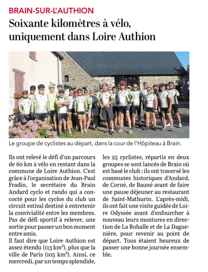 Article du Courrier de l'Ouest du 31-07-2020