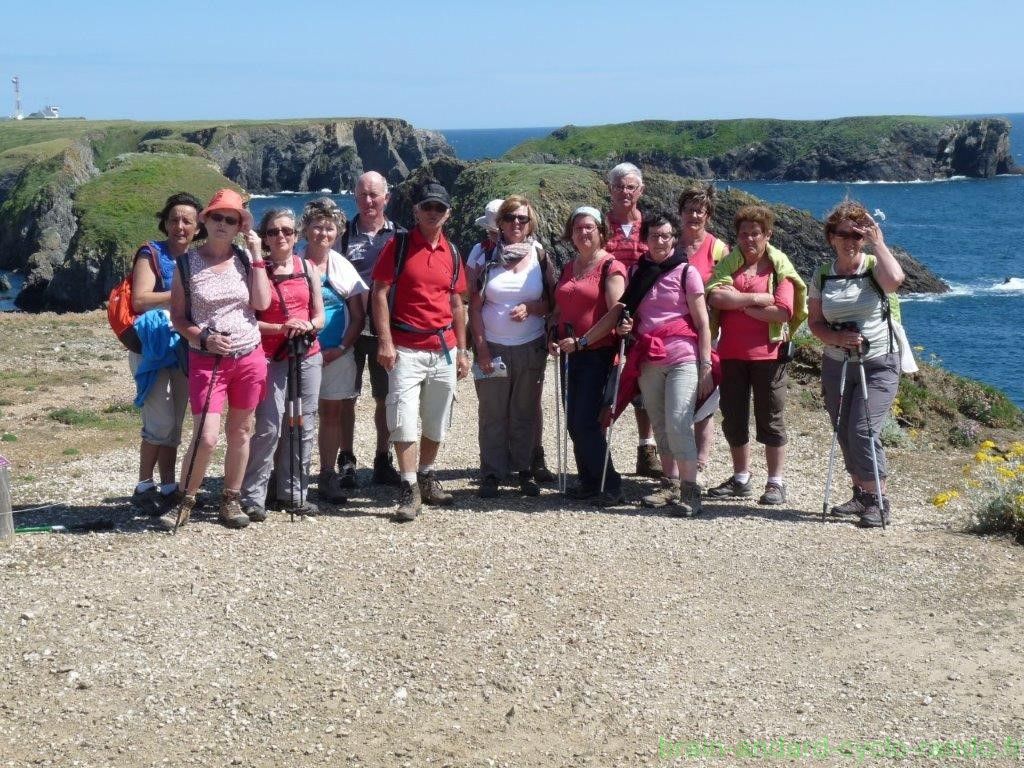 Sortie du groupe pédestre à Belle-île du 9 au 12 Juin 2016